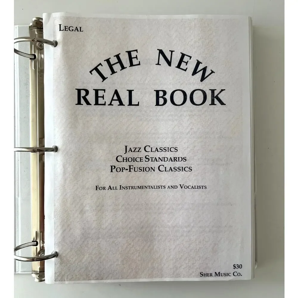 The New Real Book 3 Ring Binder Jazz Choice Standards Pop Fusion All Vocalists